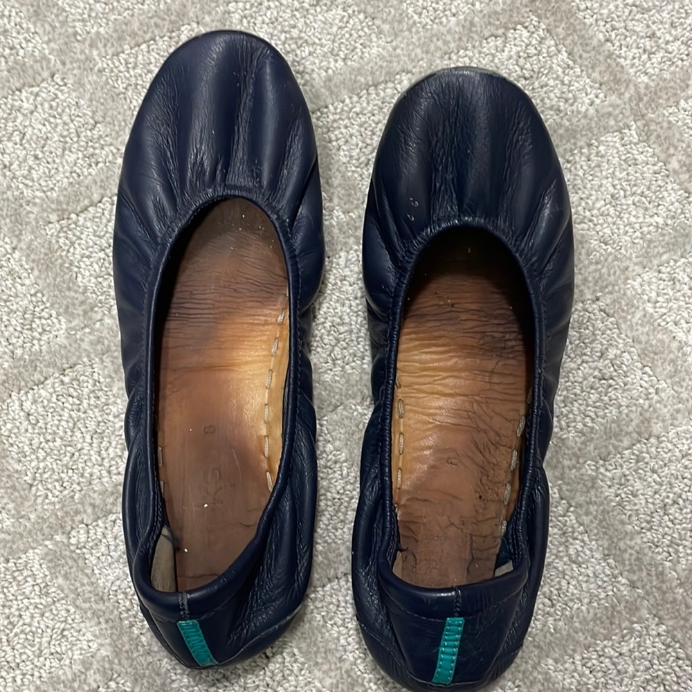 Tieks California Navy Size 8